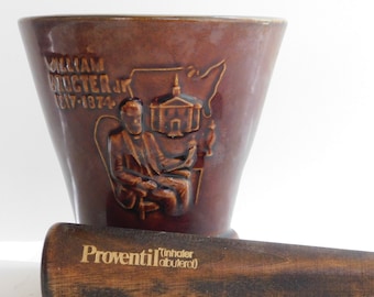 Ceramic Mortar and Pestle, William J. Procter, Jr., Pharmacy History