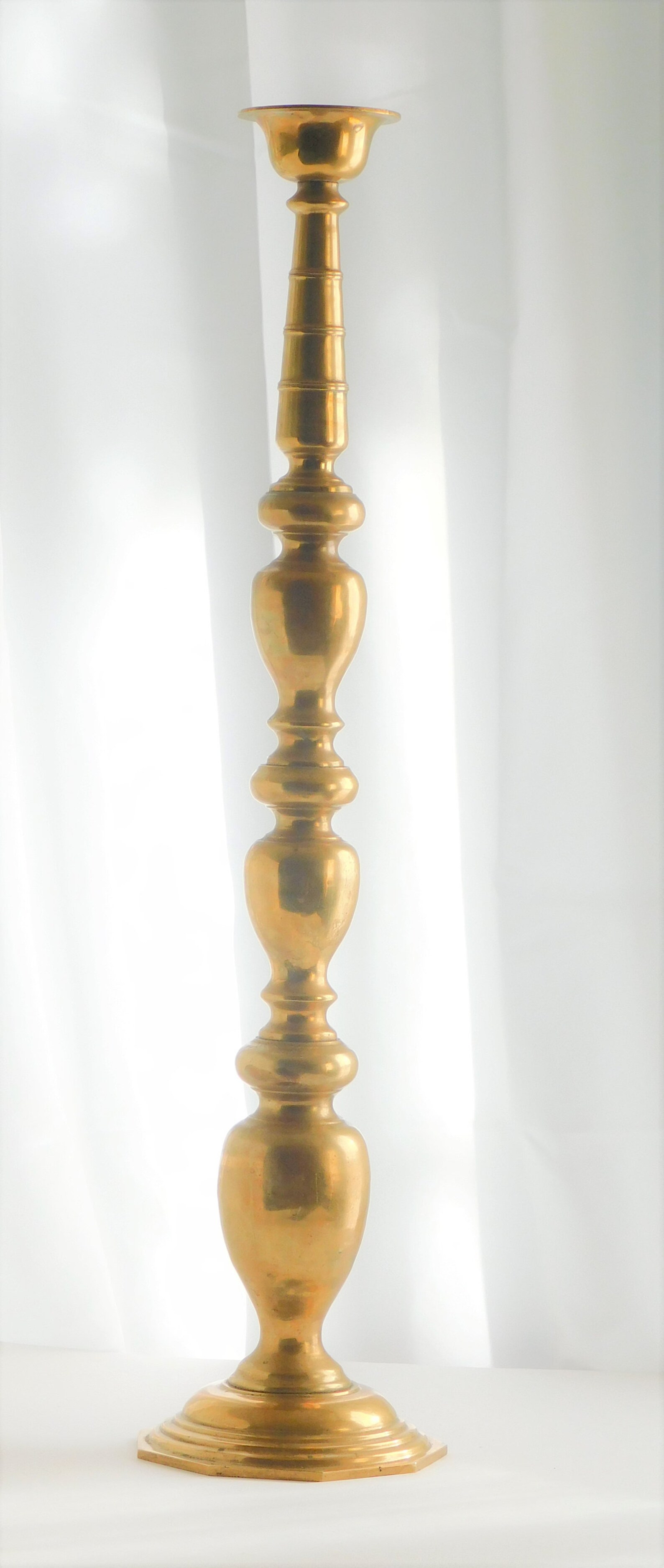 Brass Floor Candle Holder, Large Brass Floor Candle Holder Etsy