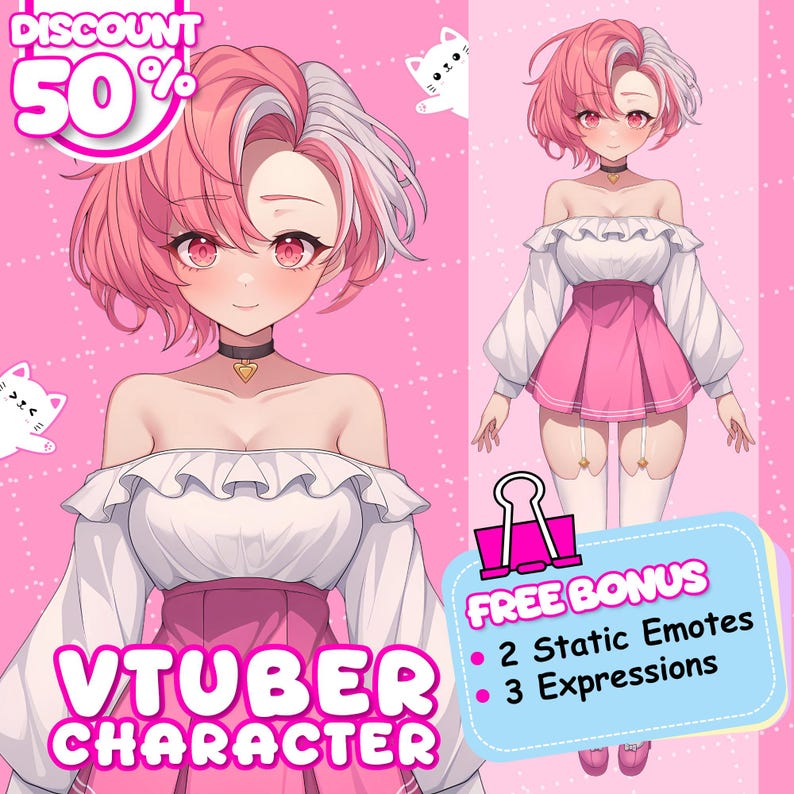 Vituber Vtuber Model Commission | Personalized Vtuber | Virtual Youtuber Avatar ...