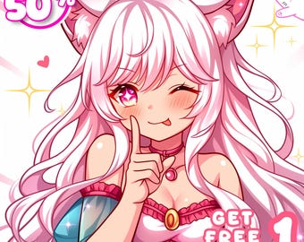Custom Anime Profile Picture, PFP Commission for Twitch & Discord, Cute Anime Avatar, Character Art Commission, Personalized Digital Art