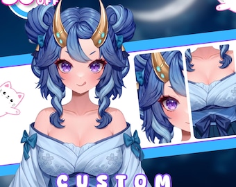 Custom Anime PNGtuber Model | Streaming Avatar