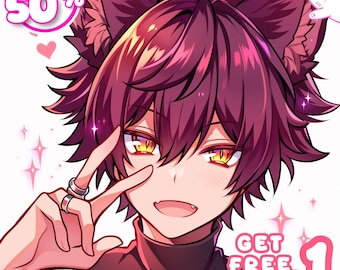 Foto de perfil de anime personalizada, retrato de anime personalizado, encargo de avatar kawaii lindo, foto de perfil digital para redes sociales