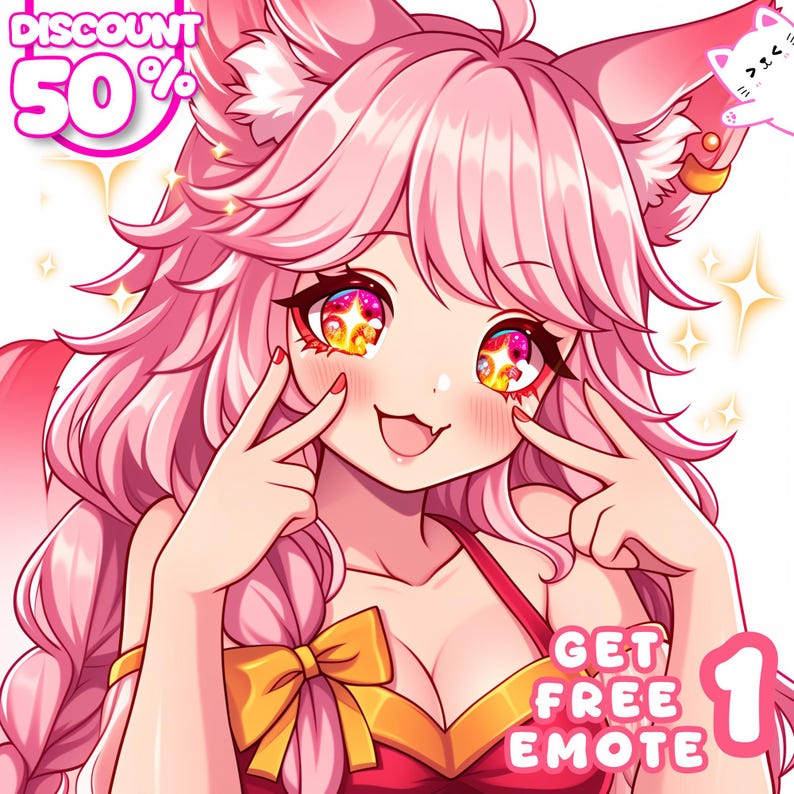 Custom Anime Profile Picture, PFP Commission for Twitch & Discord, Cute ...