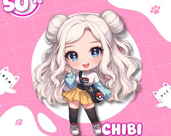Custom Chibi Pfp | Chibi potrait, Chibi Twitch Icon, Chibi Social, Kawaii Gifts, Pfp Commission, Chibi Commission, Chibi Pfp, Profile Icon