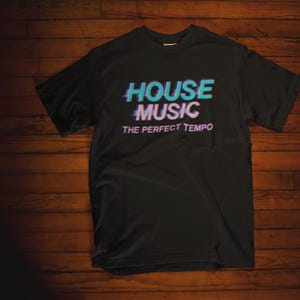 House Musik T-shirt, Bekleidung für elektronische Musik, Festival Outfits, EDM Merchandise, Geschenk für Musikliebhaber, Rave Shirt