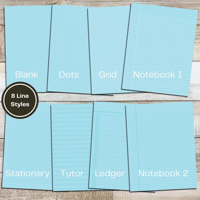 Pastel Rainbow Paper | Lined, Grid, Dot Patterns (digital Download) - Etsy