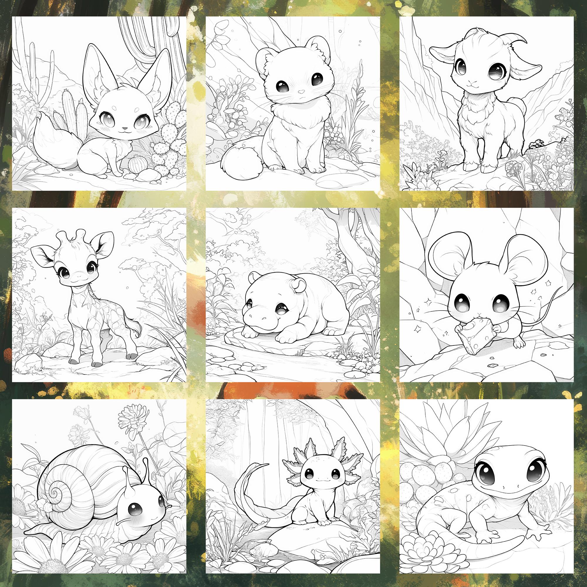 Cute Animal Coloring Pages | Kawaii Coloring Page | Adults and Kids ...