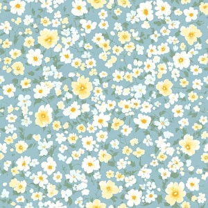 Cottagecore Garden Flowers Pattern 14 Quilting Cotton Fabric
