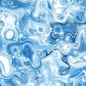 Blue Water Pattern 8 Quilting Cotton Fabric