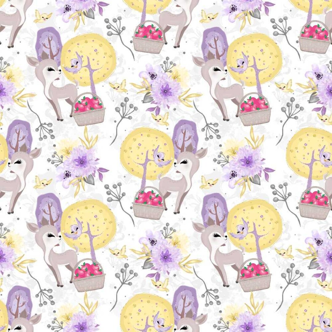 Cute Snow White Fairy Tale Pattern 3 Quilting Cotton Fabric - Etsy