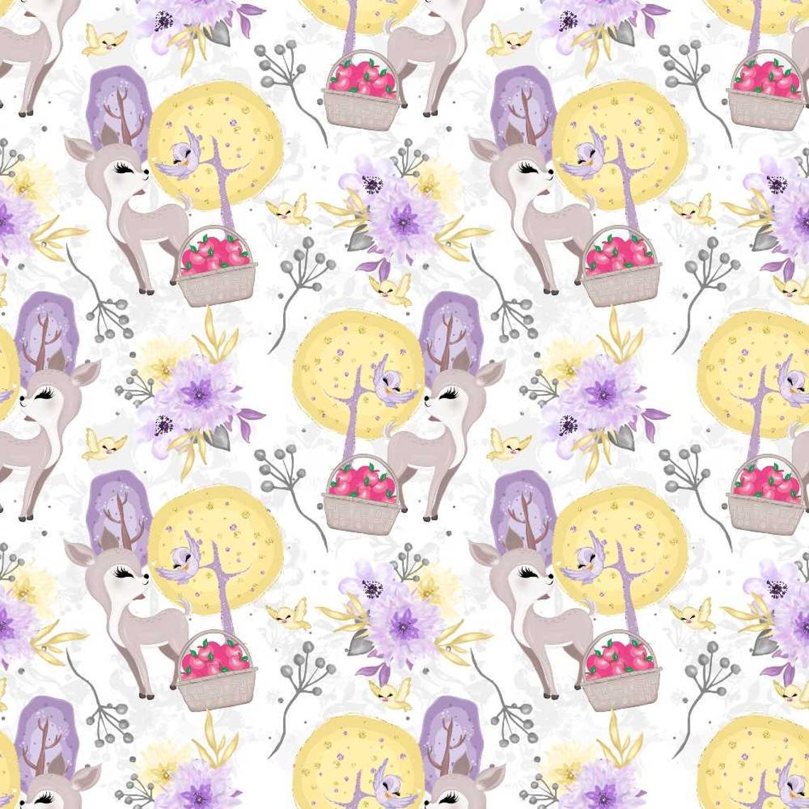 Cute Snow White Fairy Tale Pattern 3 Quilting Cotton Fabric - Etsy