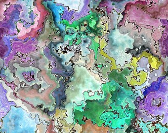 Oyster Shell Pattern 6 Quilting Cotton Fabric
