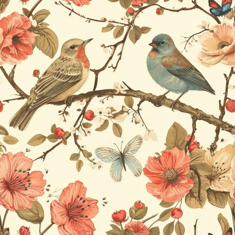 Sweet Nothings Rustic Branch Mist - Edyta Sitar - PER QUARTER METRE Sweet Nothings Rustic Branch Mist - Edyta Sitar - PER QUARTER METRE