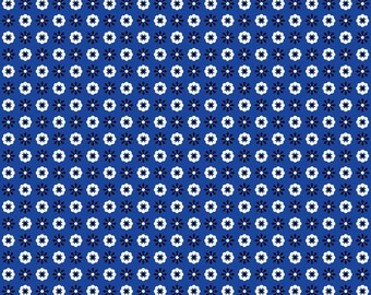 Blue Bandana Pattern 7 Quilting Cotton Fabric