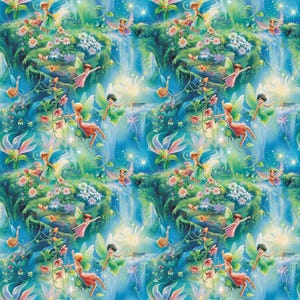 Fairies in the Forest Pattern 18 Quilting Cotton Fabric