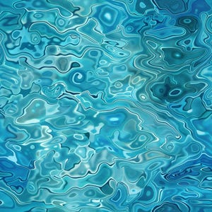 Blue Water Pattern 1 Quilting Cotton Fabric