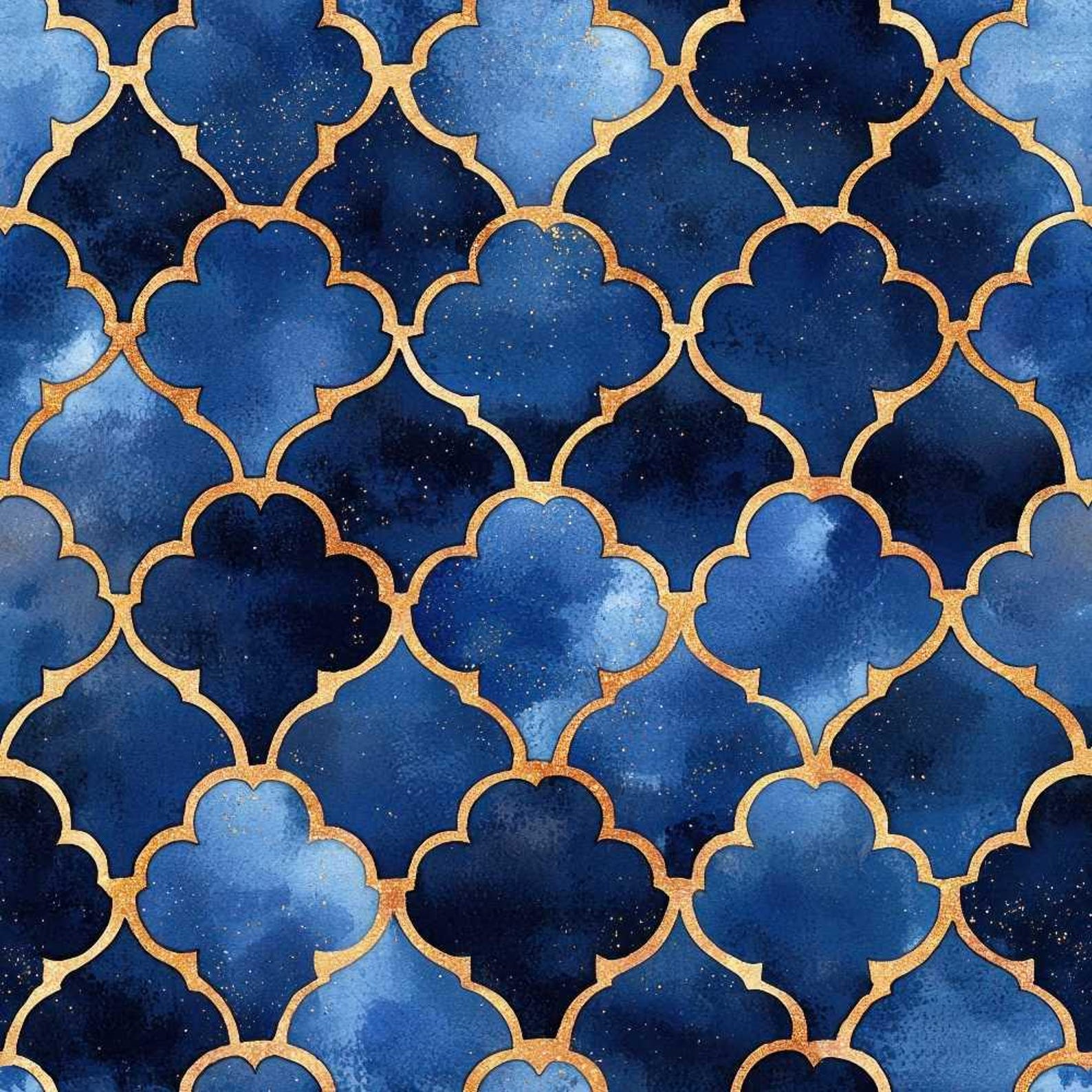Arabian Midnight Pattern 18 Quilting Cotton Fabric - Etsy