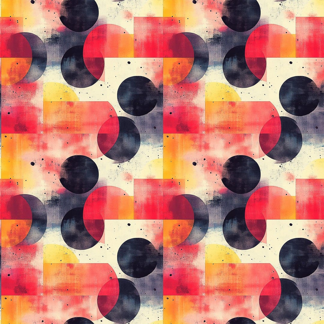 Mid Century Mod Geometric Pattern 10 Quilting Cotton Fabric - Etsy