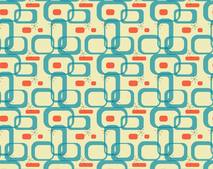 1950s Atomic Age Pattern 12 Quilting Cotton Fabric - Etsy