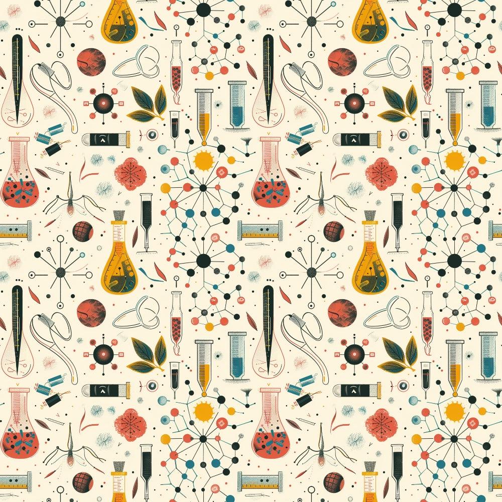 Science Kit Pattern 15 Quilting Cotton Fabric