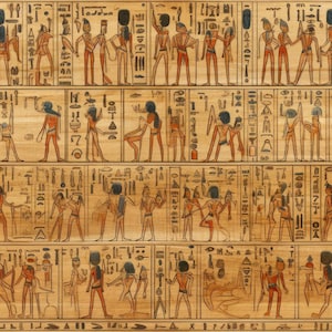 2D Ancient Egypt Pattern 83 Quilting Cotton Fabric