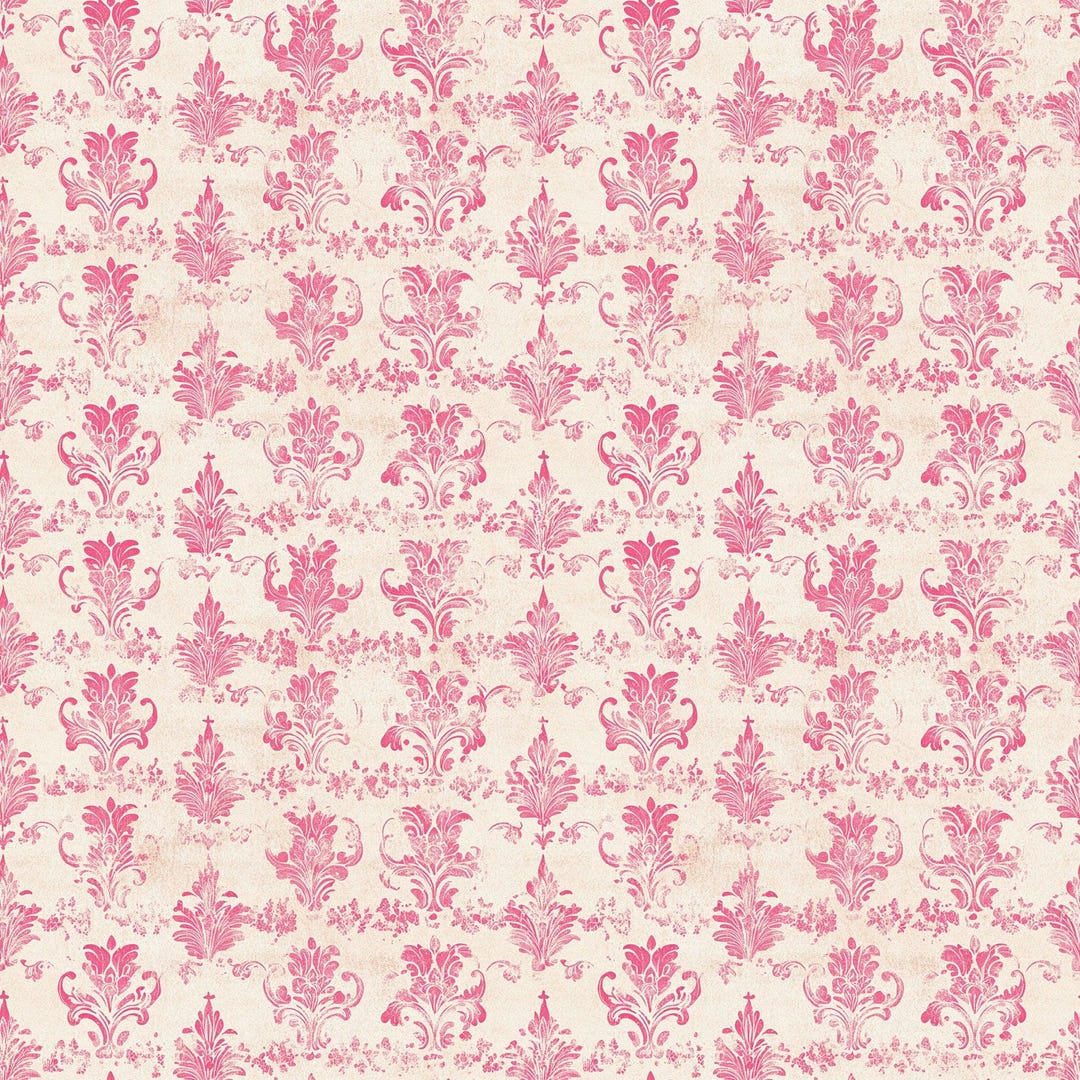 Vintage Pink Patterns Pattern 7 Quilting Cotton Fabric - Etsy
