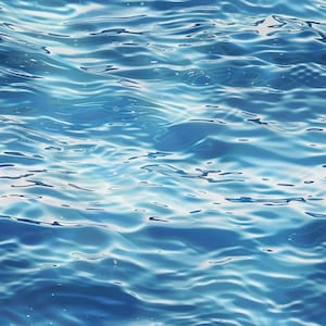 Blue Water Pattern 7 Quilting Cotton Fabric
