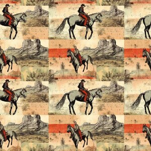 The Cowboy Life Pattern 5 Quilting Cotton Fabric