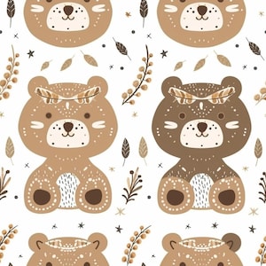 Neutral Newborn Pattern 6 Quilting Cotton Fabric