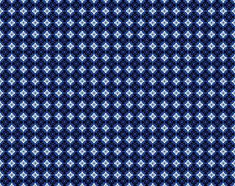 Blue Bandana Pattern 8 Quilting Cotton Fabric