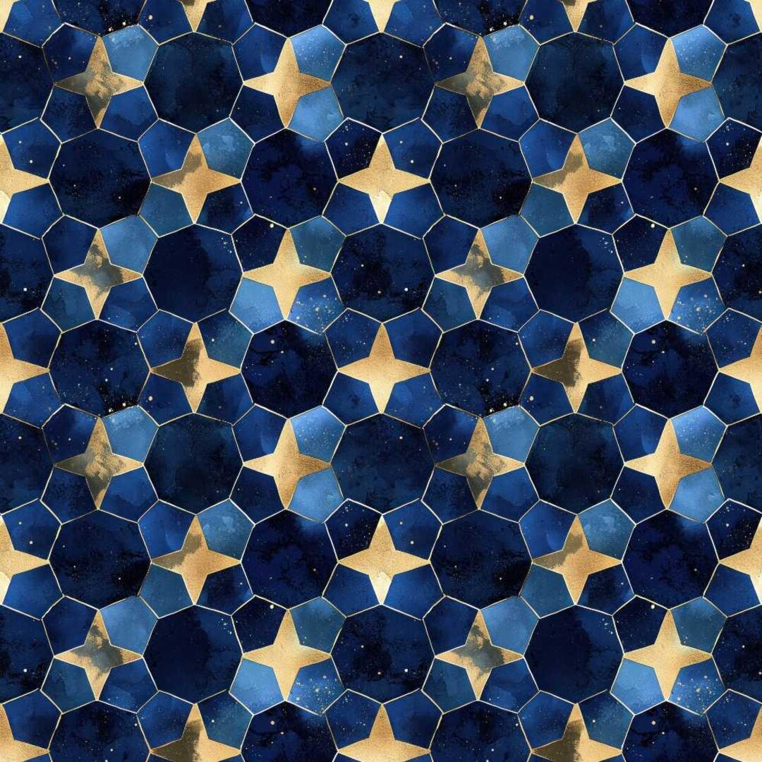 Arabian Midnight Pattern 12 Quilting Cotton Fabric - Etsy
