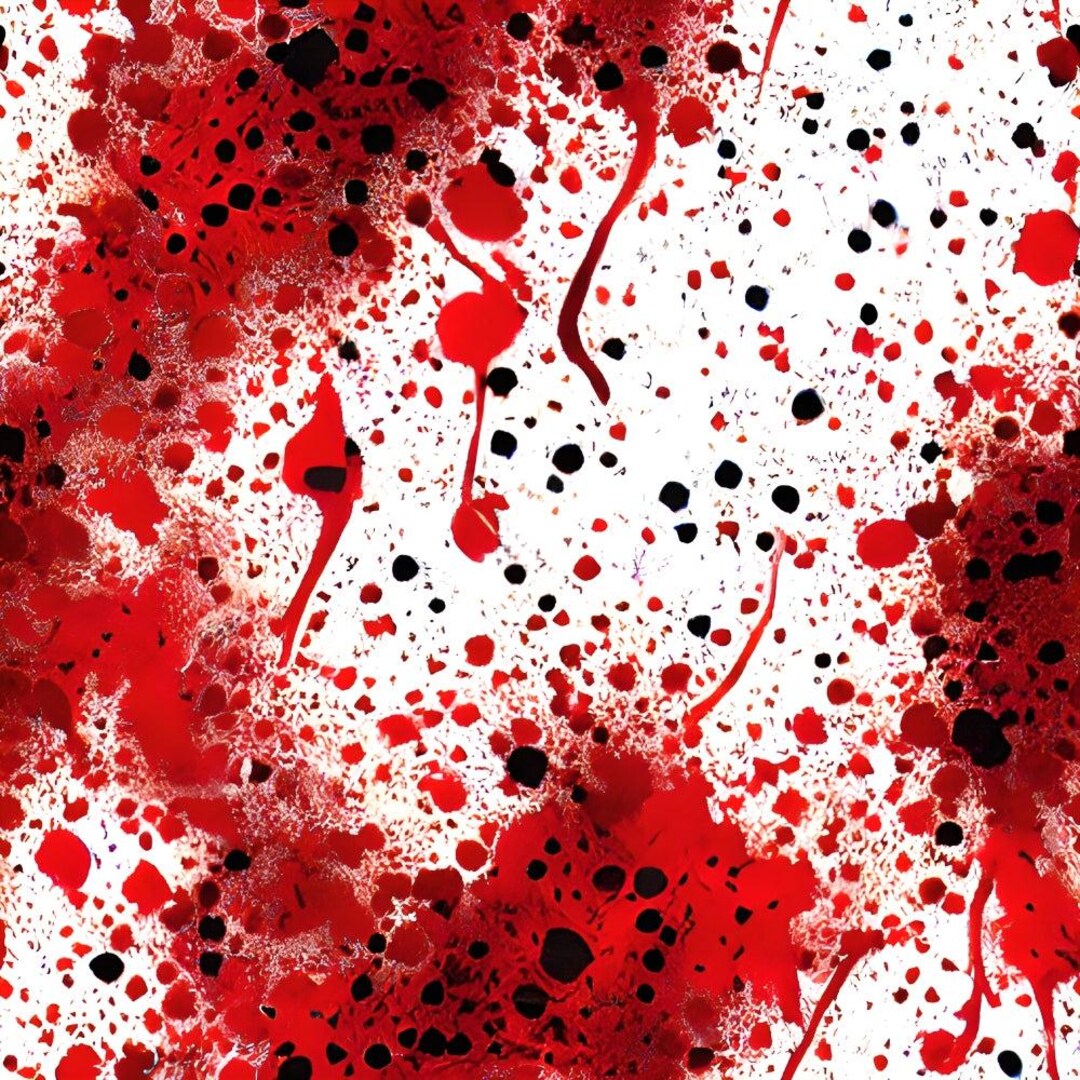 Blood Spatter Pattern 5 Quilting Cotton Fabric - Etsy
