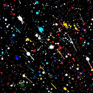 Glitter Paint Splatter Pattern 13 Quilting Cotton Fabric