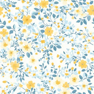 Cottagecore Garden Flowers Pattern 2 Quilting Cotton Fabric