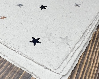 Handmade Recycled Paper-Stars