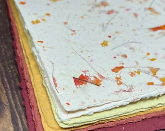 Handmade Recycled Paper-Autumn