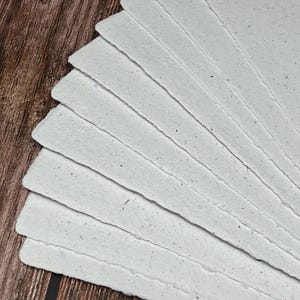 Handmade Recycled Paper-White Used Office Paper-5x7inches