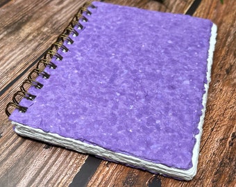 Blank Journal Purple-Handmade Recycled Paper