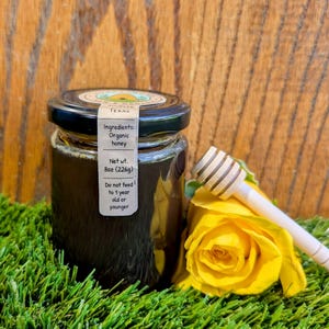 8oz Texas Raw Wildflower Honey