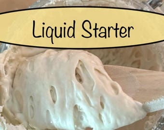 Fresh Liquid Sourdough Starter Jar - Live Active Culture in Glass Jar