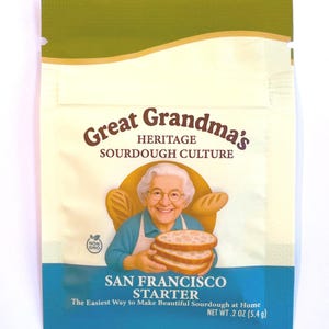 Great Grandma&#39;s Sourdough Starter - Organic Dehydrated Starter - Strong!