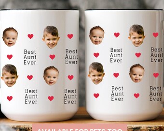 Baby Face Gift Mug, Personalized Baby Face Mug, Custom Face Mug, Kids Photo Mug, Your Dogs Face Mug, Baby Face Mug For Mom Dad Birthday Gift