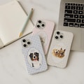 Custom Pet Photo Phone Case, Personalized Dog Phone Case With Pet Name Custom Cat Face Phone Case iPhone Galaxy Gift for Dog Lover