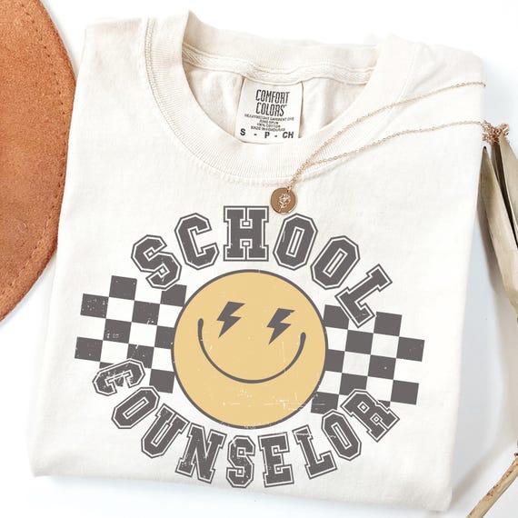 Comfort Colors® School Counselor Shirt, Mental Health Awareness Tee, Counseling Office Gift, Elementary Guidance Counselor Top