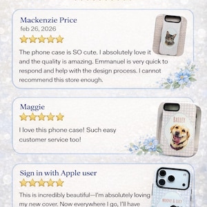 Custom Pet Photo Phone Case, Personalized Dog Phone Case With Pet Name Custom Cat Face Phone Case iPhone Galaxy Gift for Dog Lover afbeelding 9