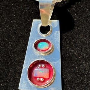 Sterling Silver Welo Opal Pendant