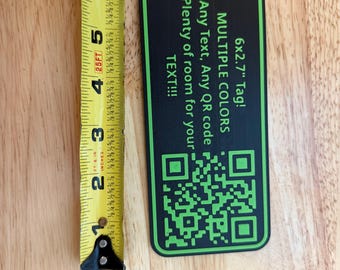 Large Custom 3D QR Code Keychain: Instant Contact Info Sharing