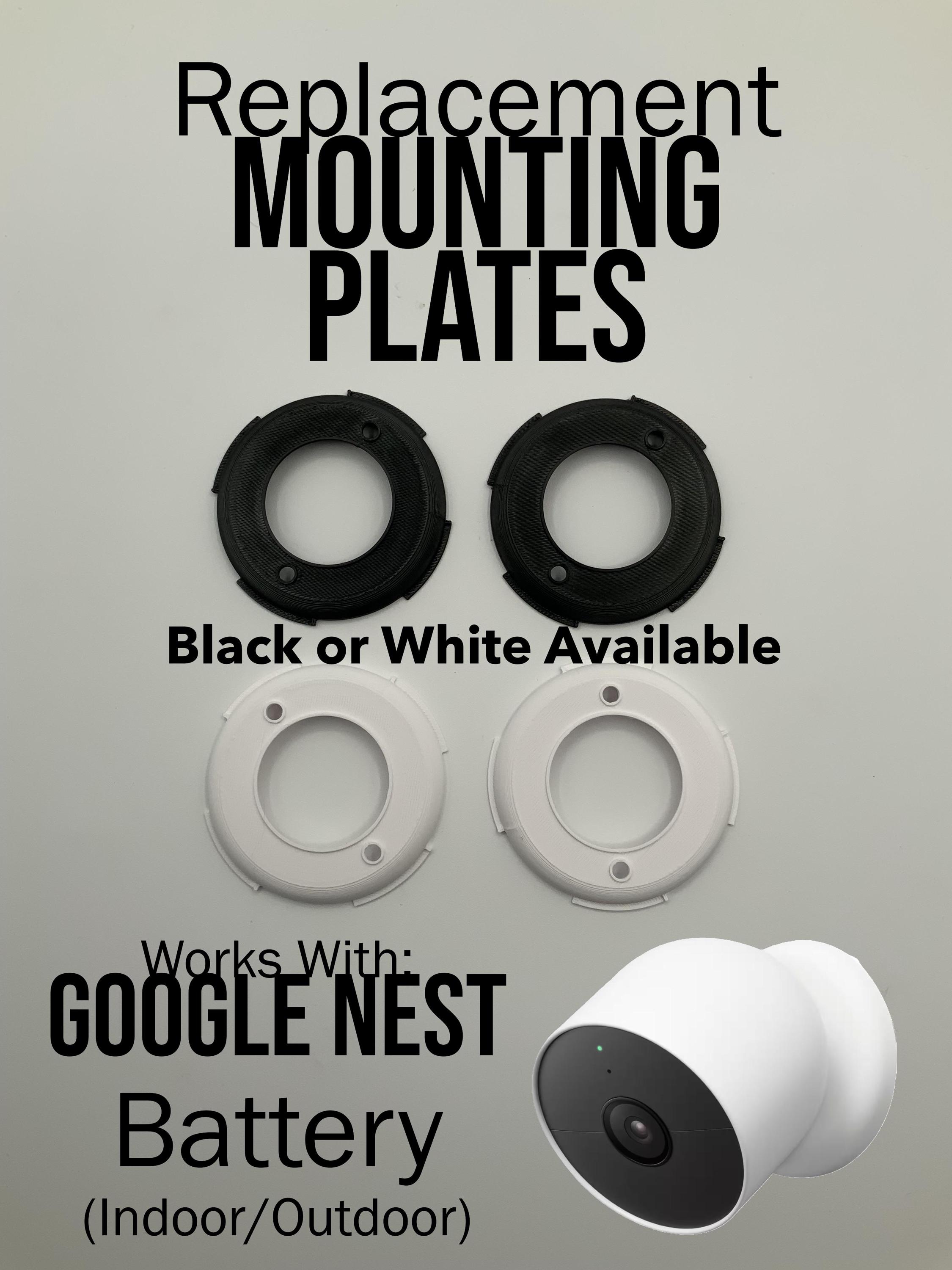 Nest Cam Mounting Bracket: Indoor/outdoor Battery Cam, PETG (2