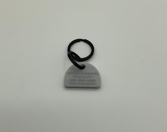 Personalized Stone Arch Pet Tag: Custom Cat & Dog ID