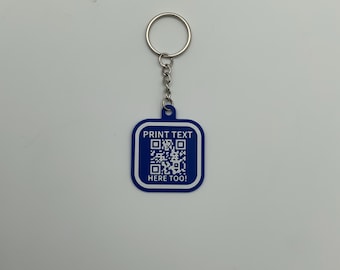 Custom 3D QR Code Tag Keychain – Scan to Share Contact Info